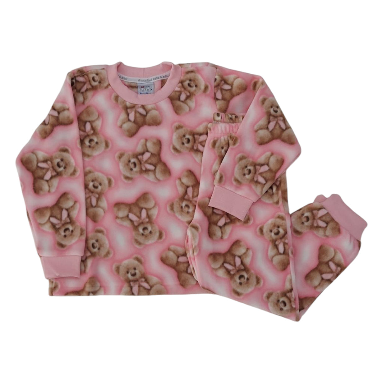Conjunto Pijama Soft Menina Ursos - Rosebud