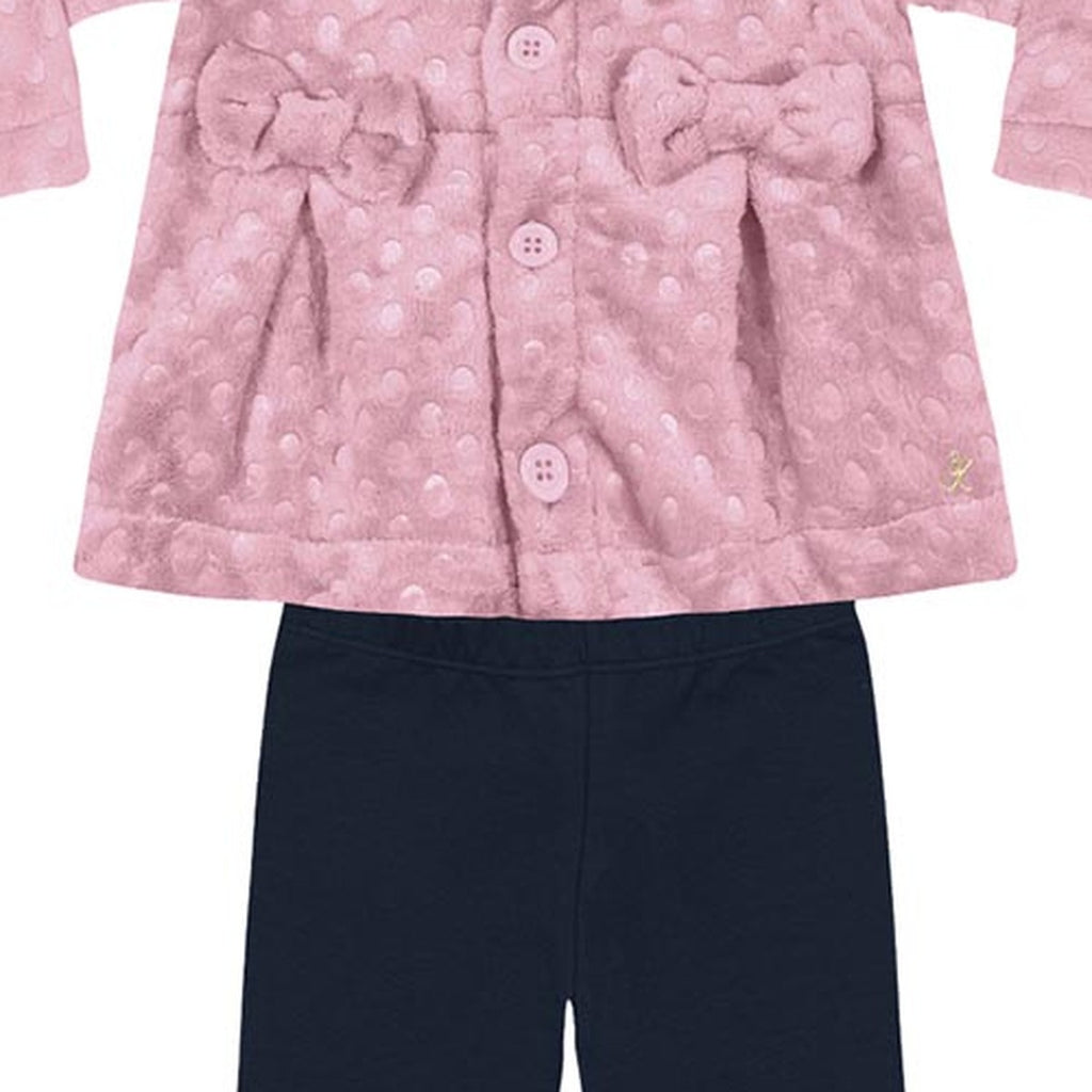 Conjunto Bebê Casaco Fleece Legging Peluciada - Kiko e Kika