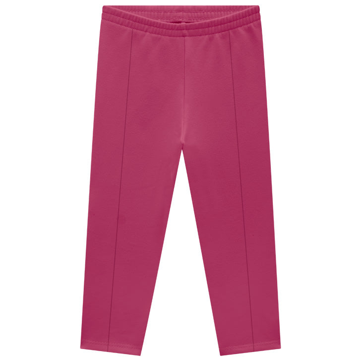 Calça Legging Infantil Peluciada em Molicotton Magenta - Kyly