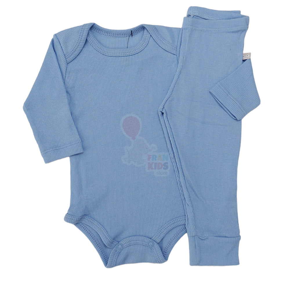 Conjunto Pijama Canelado Bebê Body e Calça - Have Fun