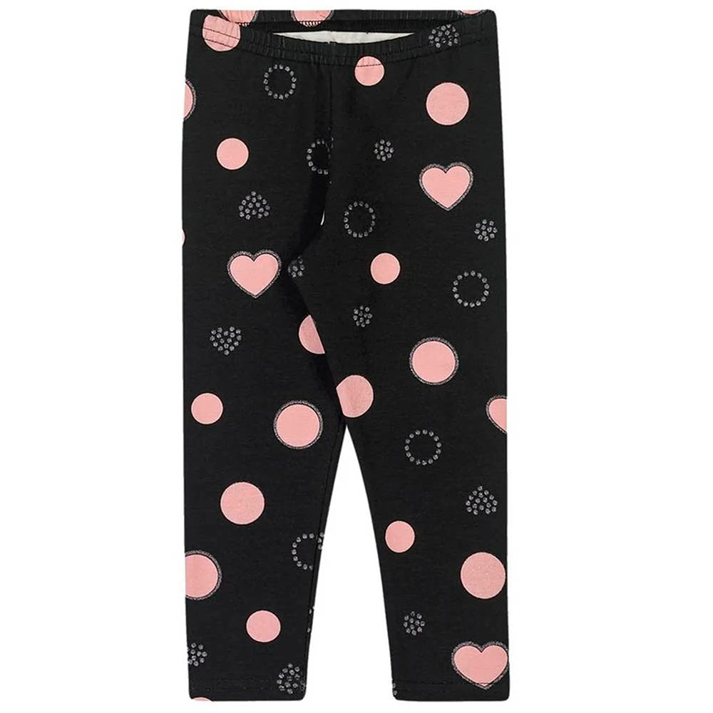 Calça Legging Peluciada em Molecotton Coração - Elian