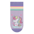 Meia Atoalhada Bebê Menina Lilás Unicórnio - Selene