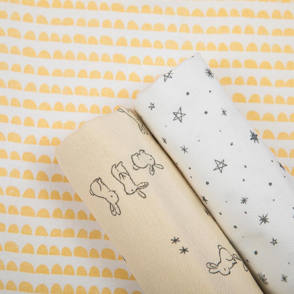 Cueiro Flanelado Estampado 1,0Mx80CM C/3 UN Coelho - Papi