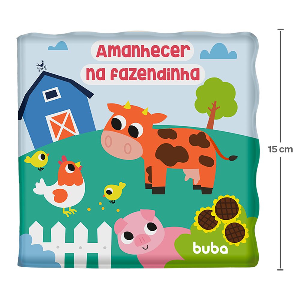 Livro de Banho Bebê Amanhecer na Fazenda - Buba