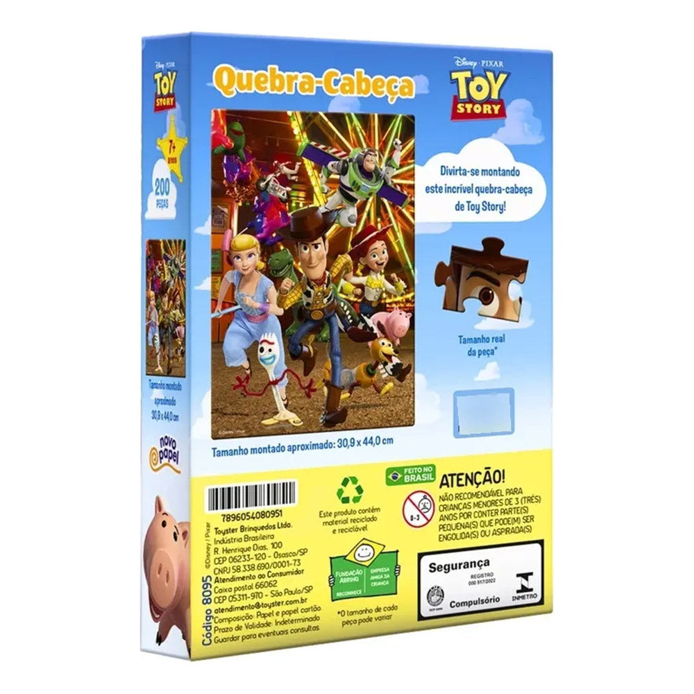 Quebra-Cabeça Disney Toy Story 200 Peças - Toyster