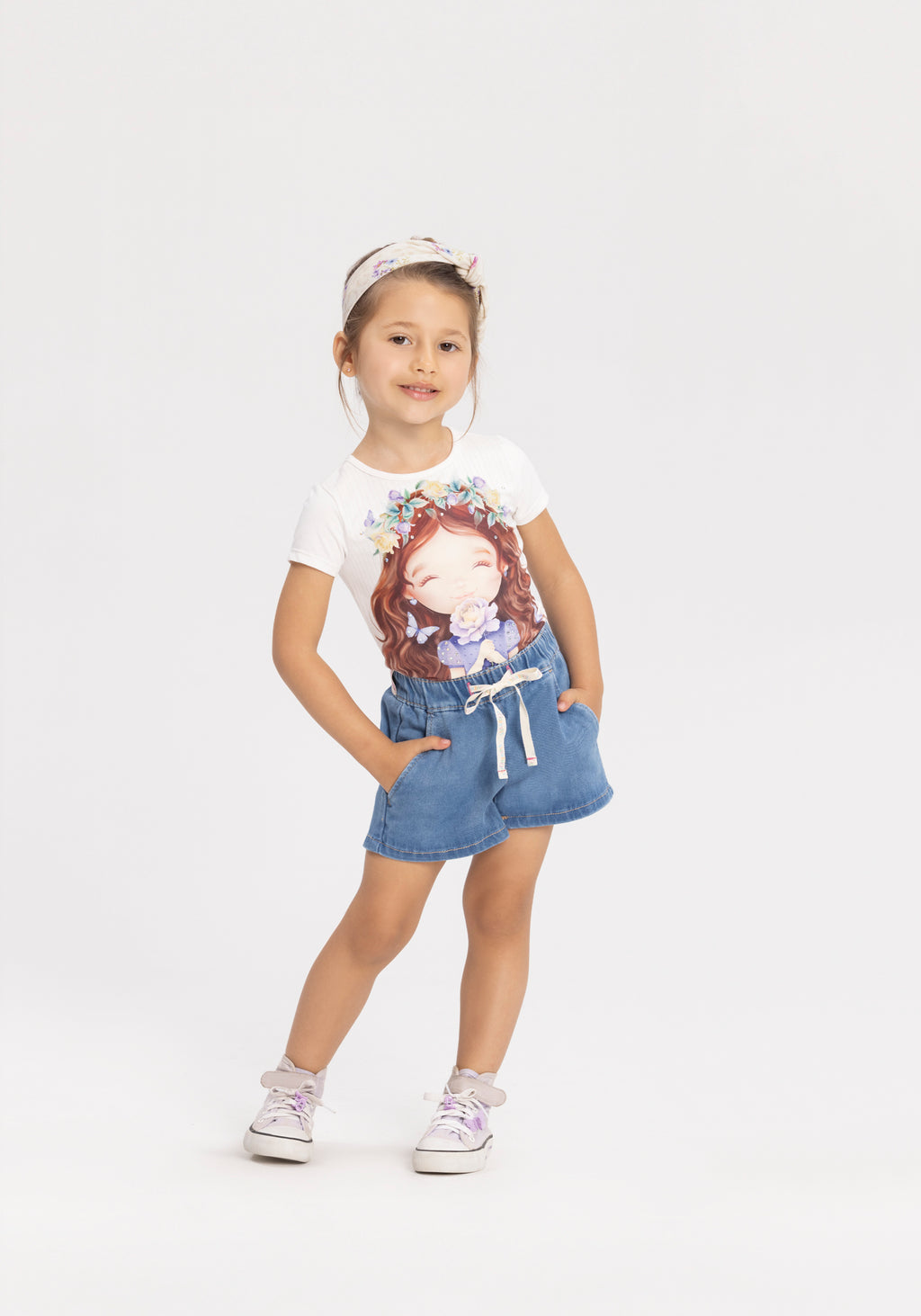 Blusa Infantil Menina Malha Modeli Princesa - Alakazoo
