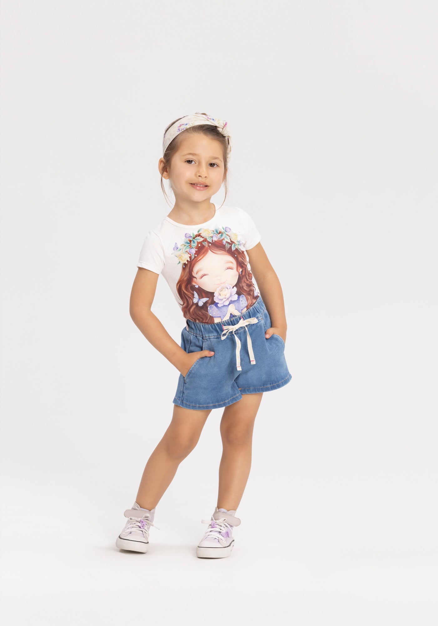 Blusa Infantil Menina Malha Modeli Princesa - Alakazoo