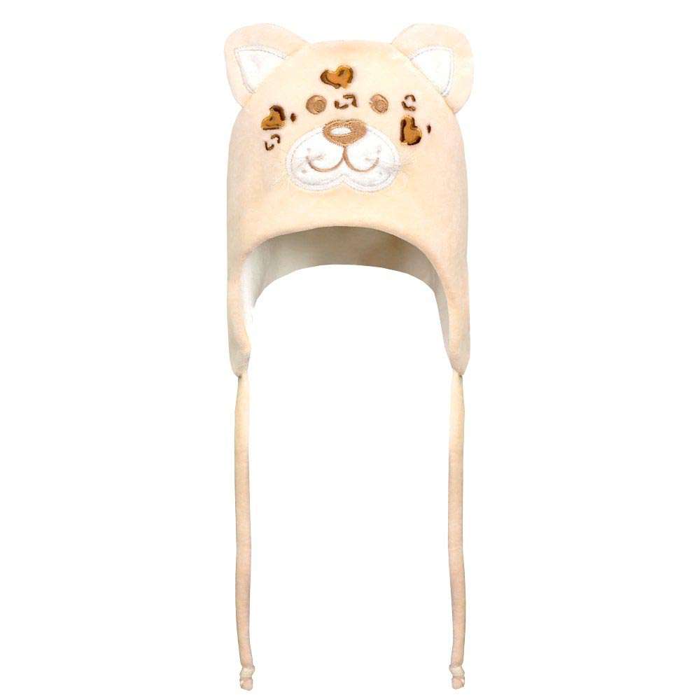 Touca Plush Onça Bege - Everly