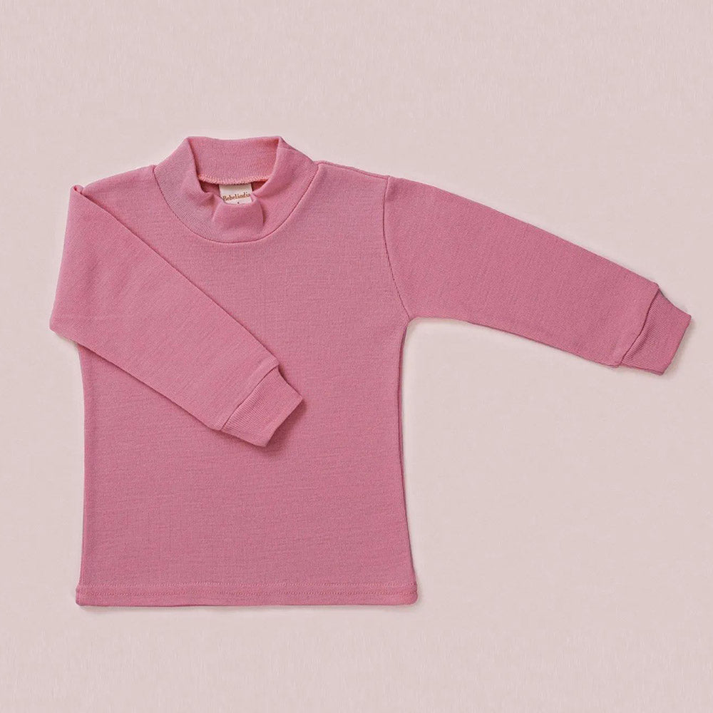 Blusa Básica de Lã Antialérgica Rosa Buquê - Bebelândia