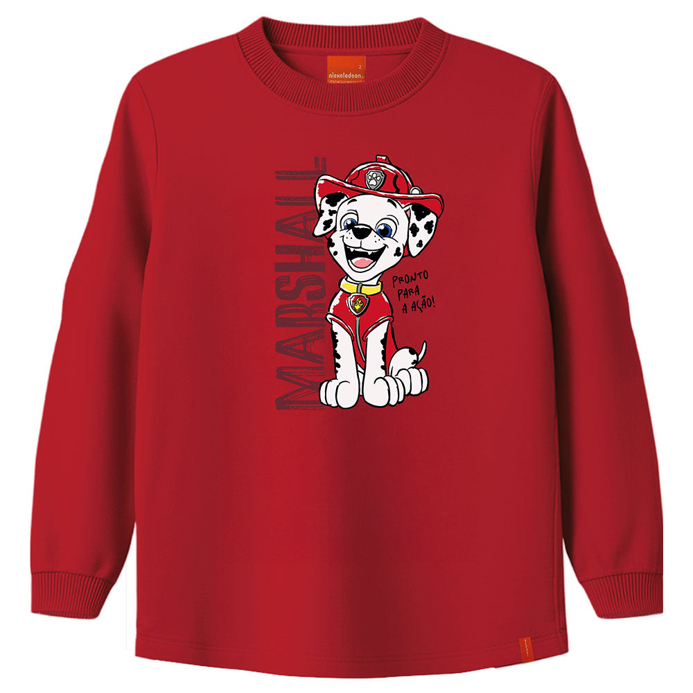 Camiseta Infantil Menino Patrulha Canina Marshall - Malwee Kids