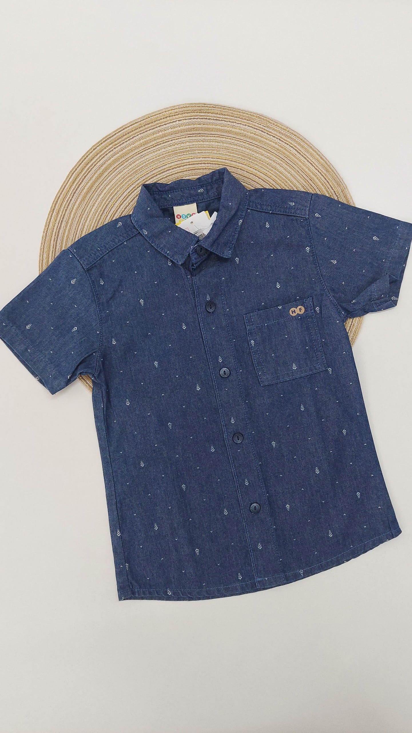 Conjunto Camisa Jeans e Bermuda Sarja - Have Fun