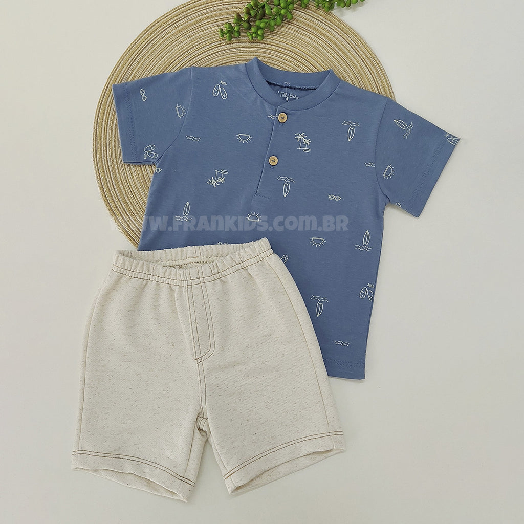 Conjunto Infantil Menino Mini Print Tropical - Tilly Baby
