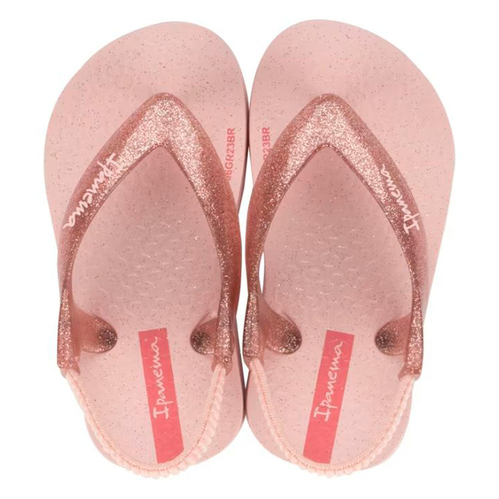 Chinelo de Dedo Menina Baby Classic Glitter Rosa - Ipanema