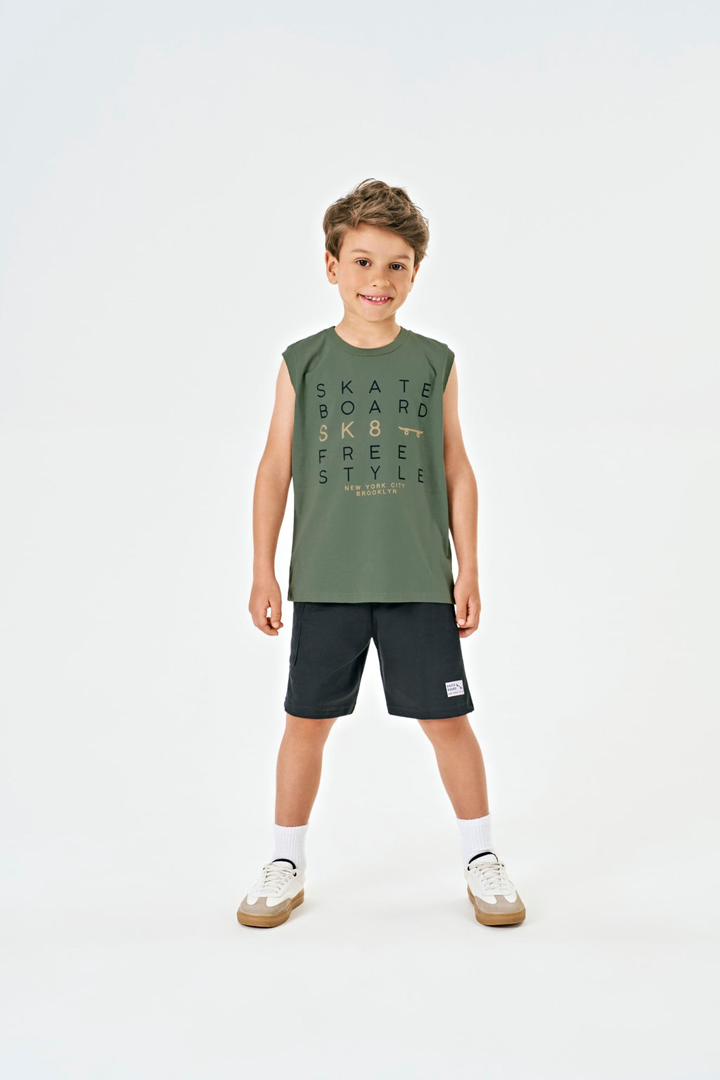 Regata Infantil Menino Skate Board - Kiko e Kika