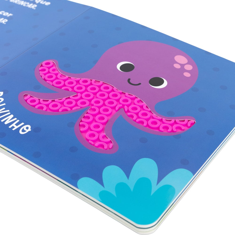 Livro Sensorial Com Textura Quem Sou Eu Fundo do Mar  - Buba