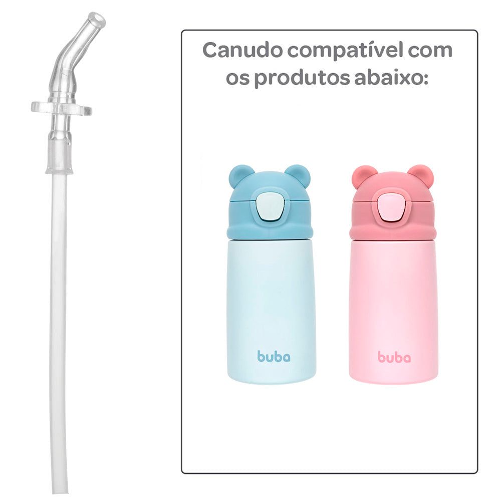 Canudo Para Garrafa Térmica Ursinho - Buba