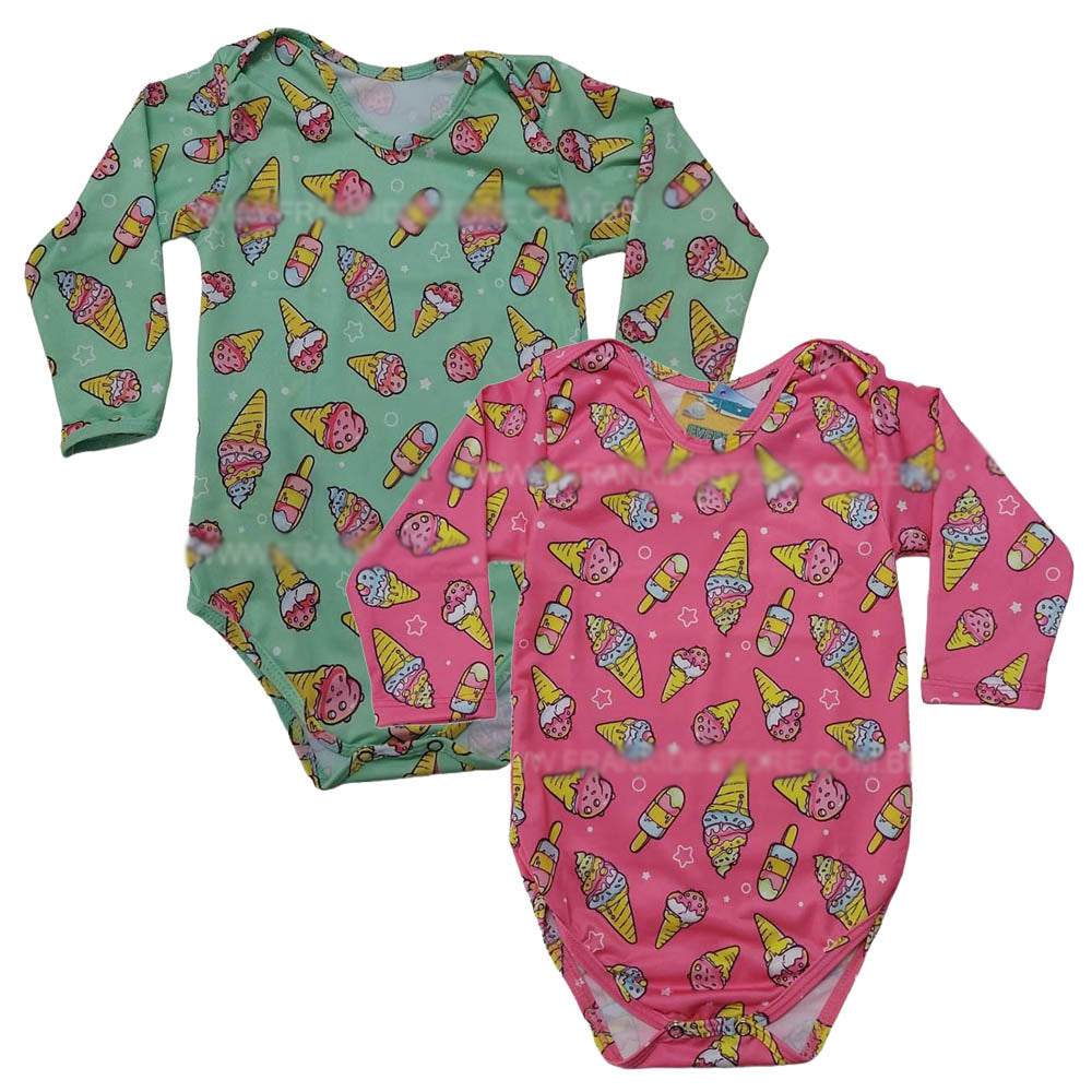 Body Praia e Piscina Menina Proteção UV 50+ Estampado - Everly