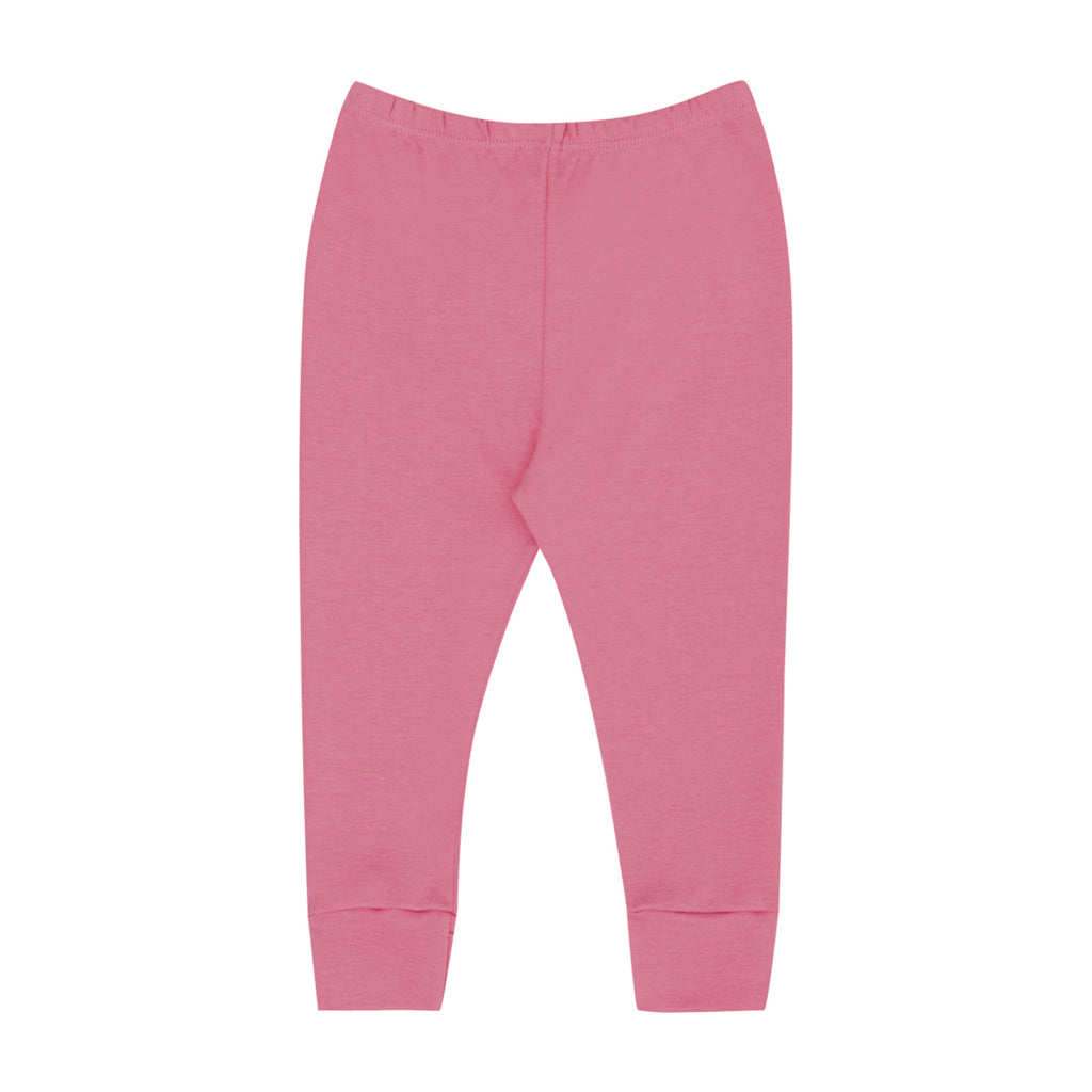 Calça Mijão Liso Vira Pé Bebê Menina Suedine - Kiko Baby