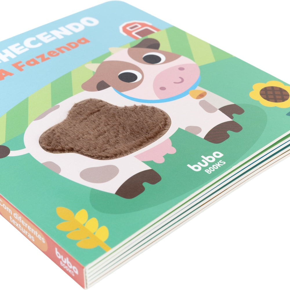 Livro Sensorial Com Textura  Conhecendo a Fazenda - Buba