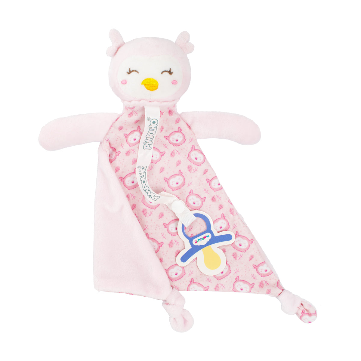 Naninha Bebê Menina Soft Rosa Coruja - Pimpolho