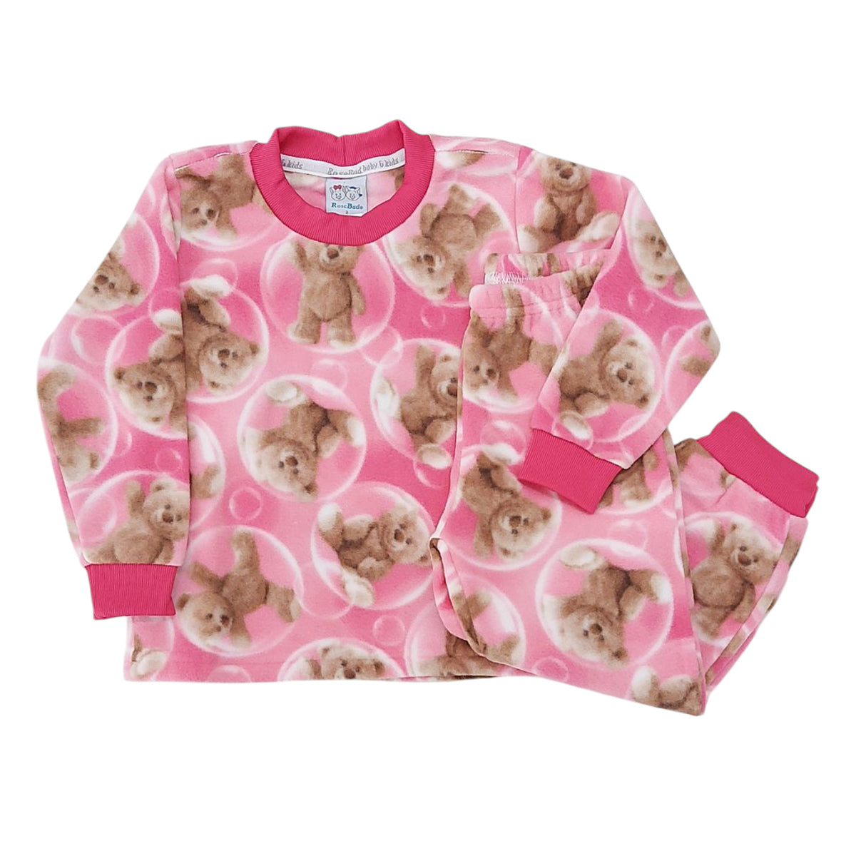 Conjunto Pijama Soft Menina Ursos - Rosebud