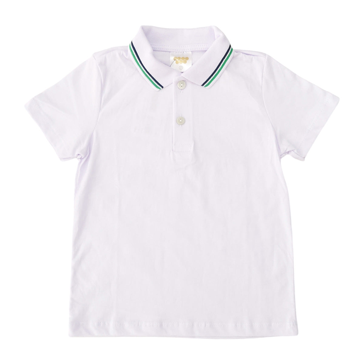 Camisa Polo Básica Com Gola Listrada Meia Malha - Have Fun