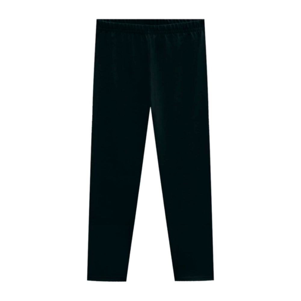 Calça Legging Infantil Básica em Cotton Preto - Kyly