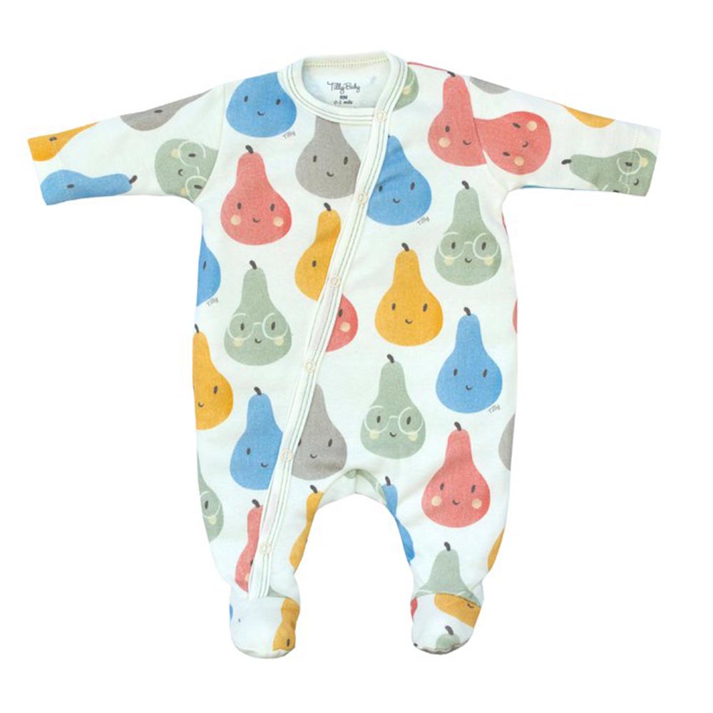 Macacão Longo Suedine Peras - Tilly Baby