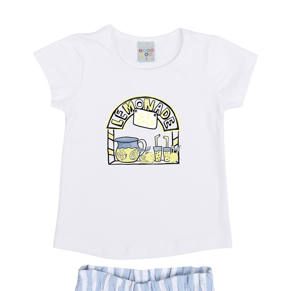 Conjunto Lemonade Blusa Cotton e Shorts Sarja Eco - Have Fun
