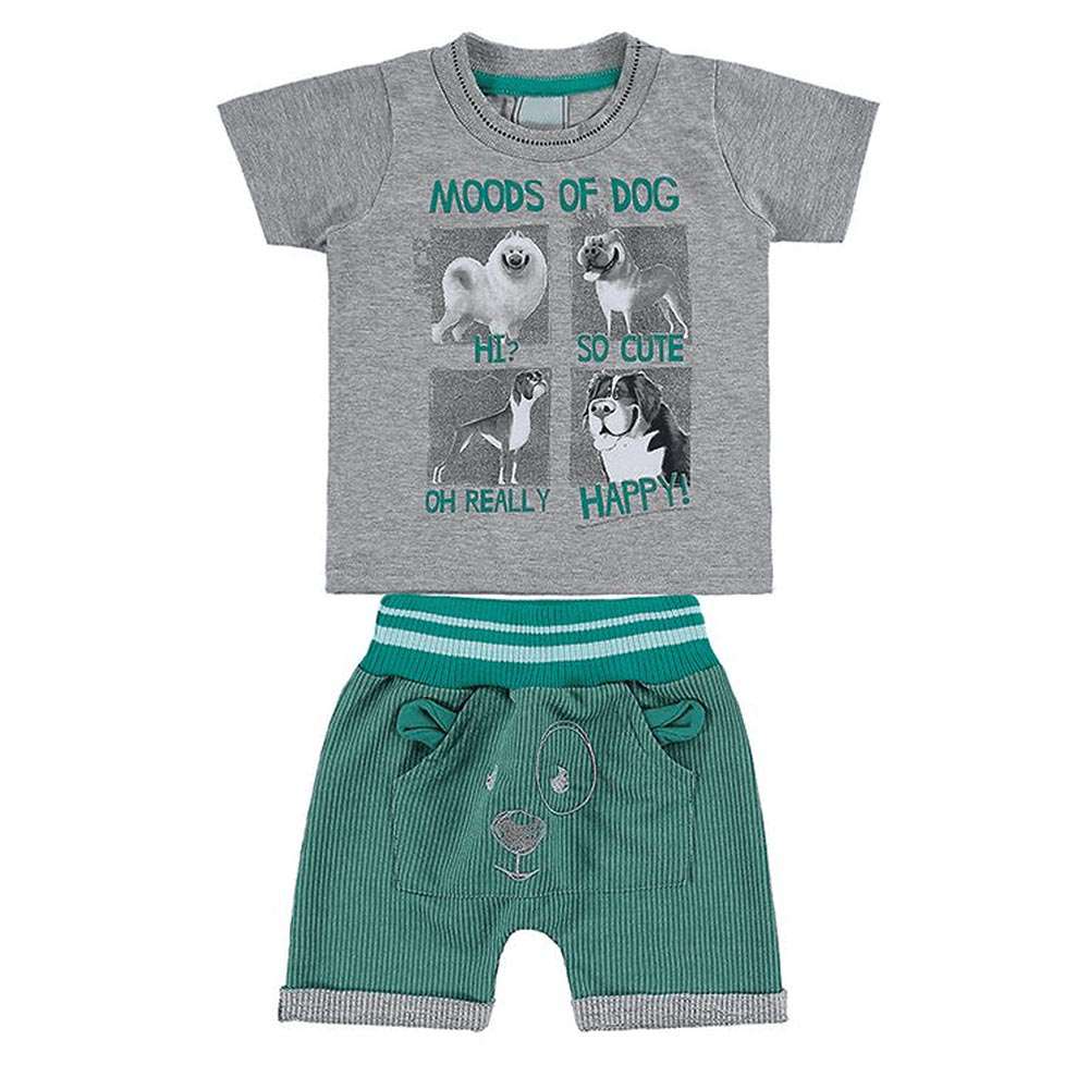 Conjunto Meia Malha / Moletinho Moods Of Dog - Angerô