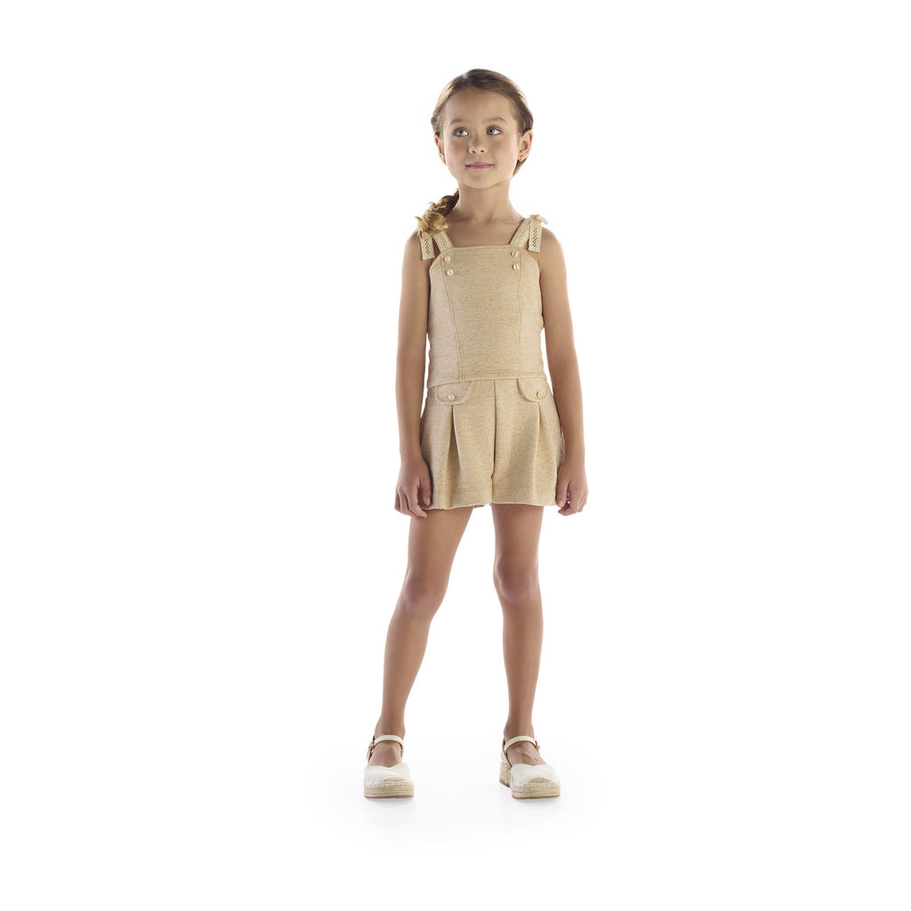 Conjunto Blusa com Renda e Shorts Social Linho - Kiki Xodó