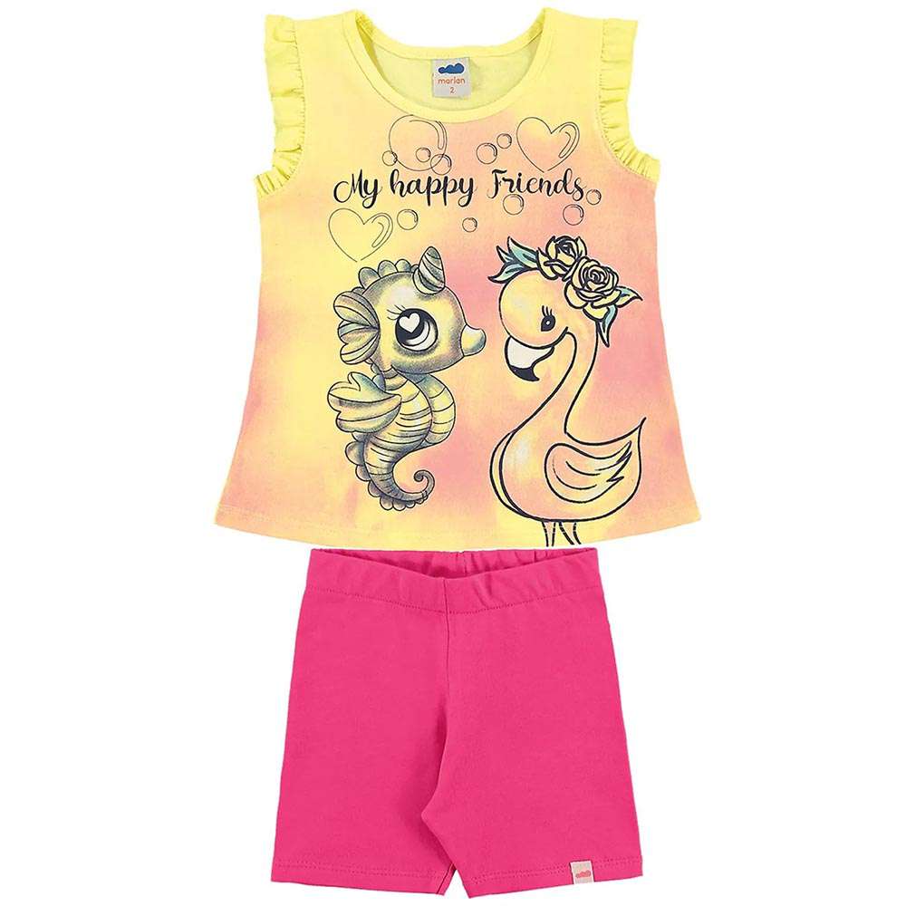 Conjunto Infantil Friends - Marlan