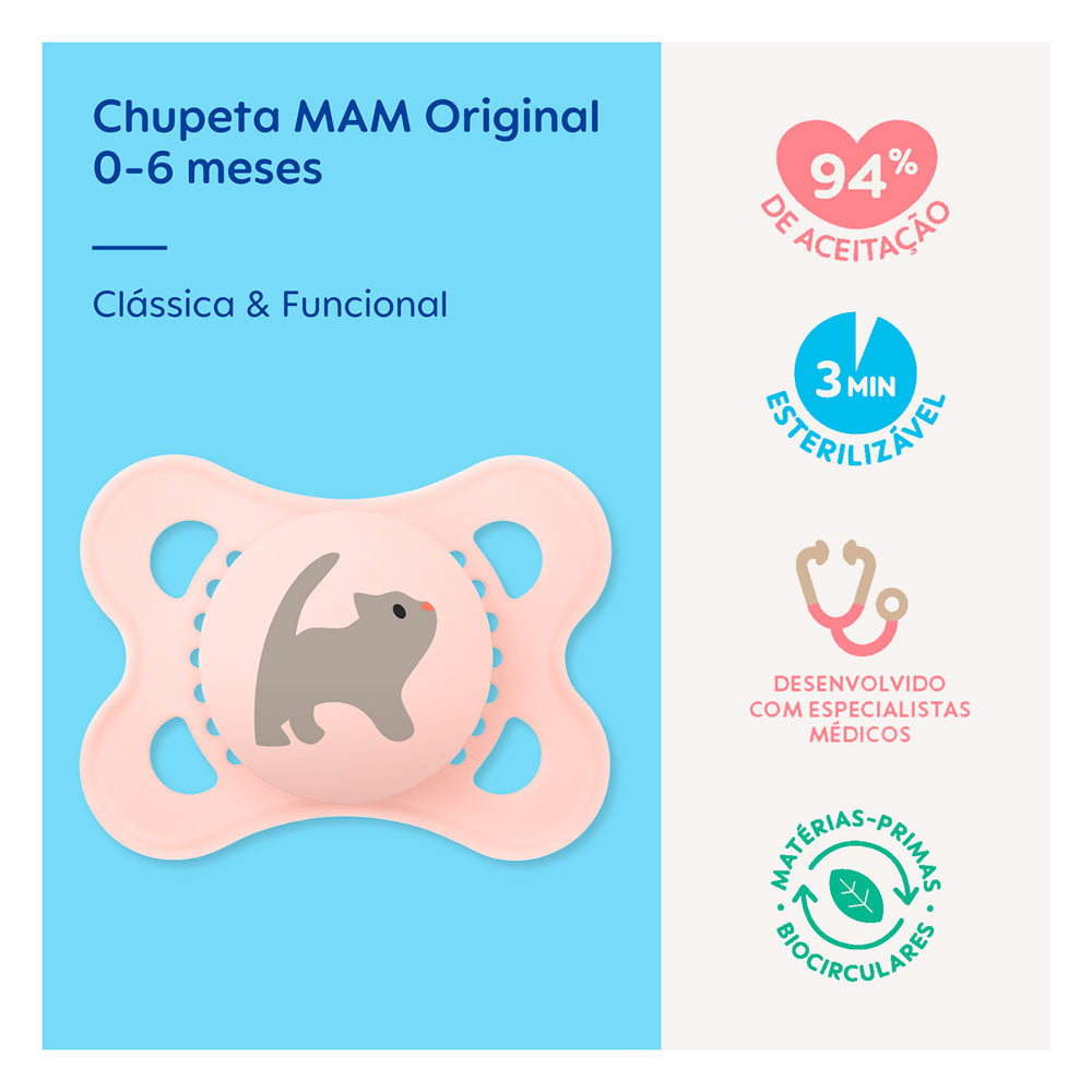 Chupeta Original 0 a 6 Meses - MAM