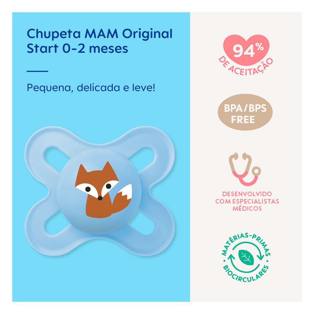 Chupeta Original Start 0 a 2 Meses - MAM