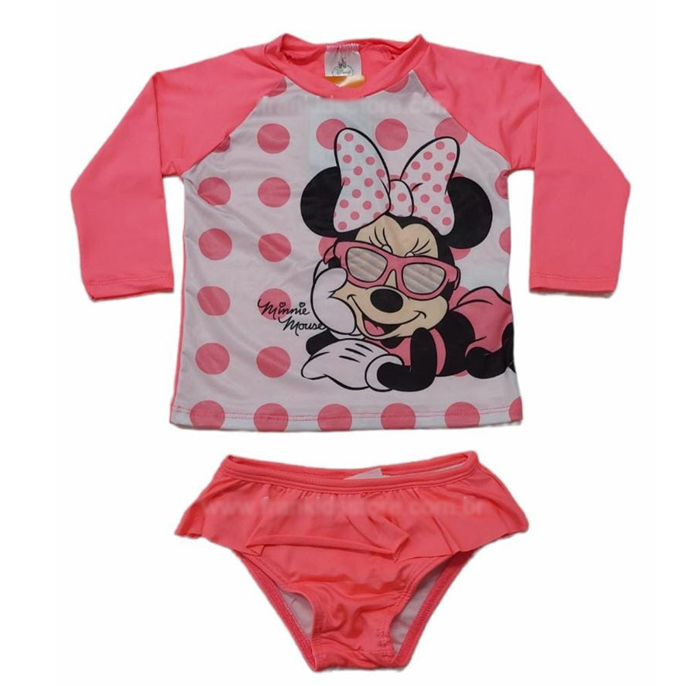 Conjunto Blusa e Calcinha Proteção UV 50+ Minnie - Marlan