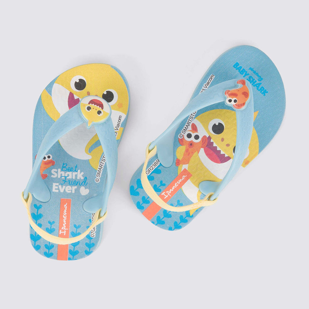 Chinelo de Dedo Menino Baby Shark Friends Azul - Ipanema