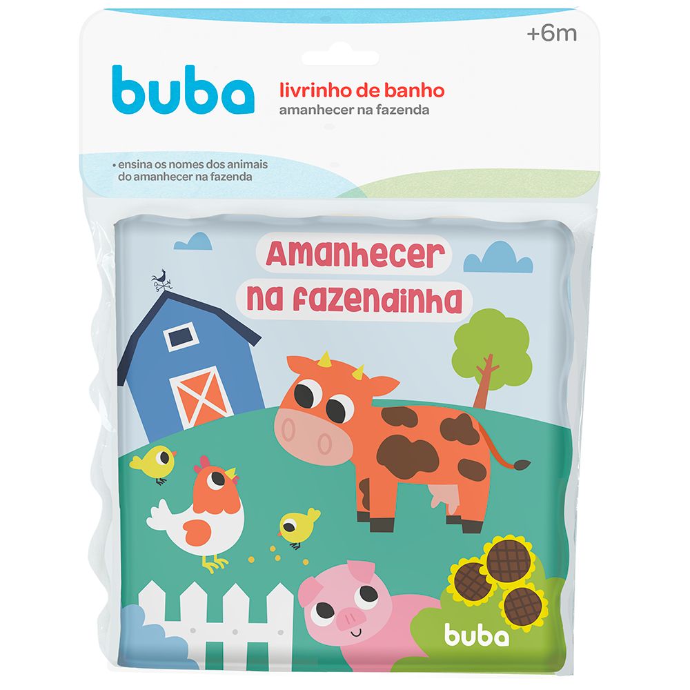 Livro de Banho Bebê Amanhecer na Fazenda - Buba