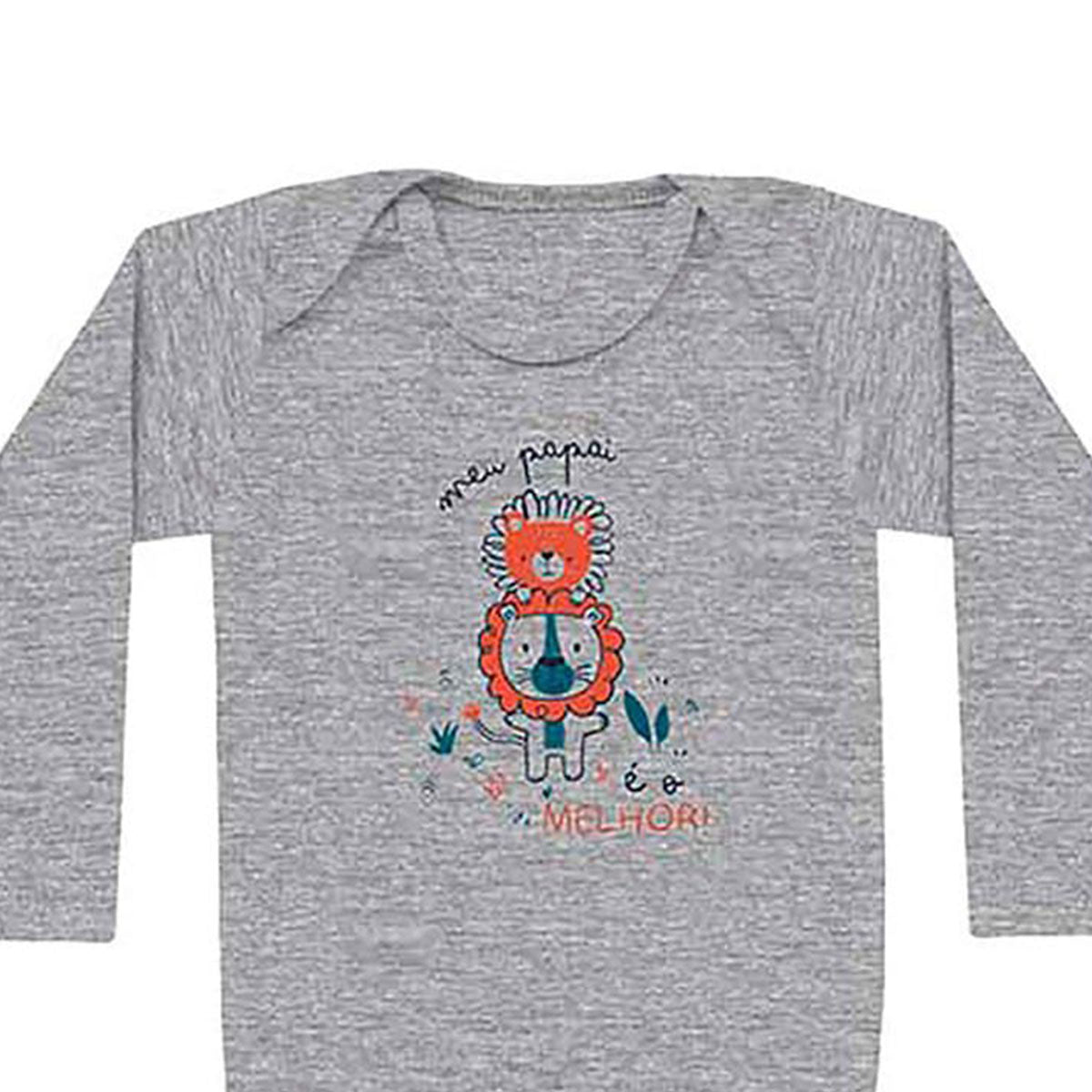 Body Manga Longa Bebê Menino Papai é o Melhor - Kiko Baby