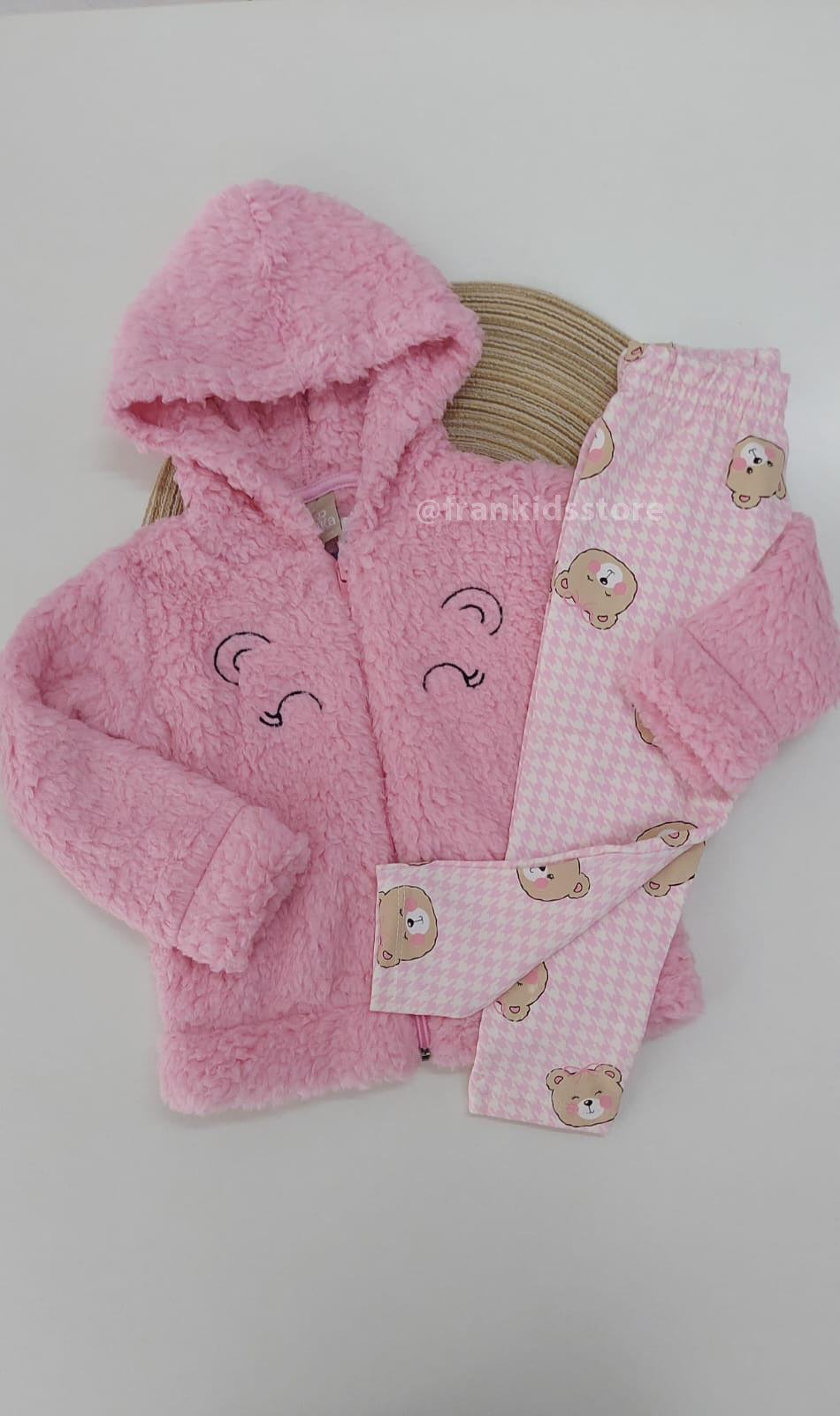 Conjunto Infantil Menina Pelo Sherpa e Molecotton - Kiko e Kika