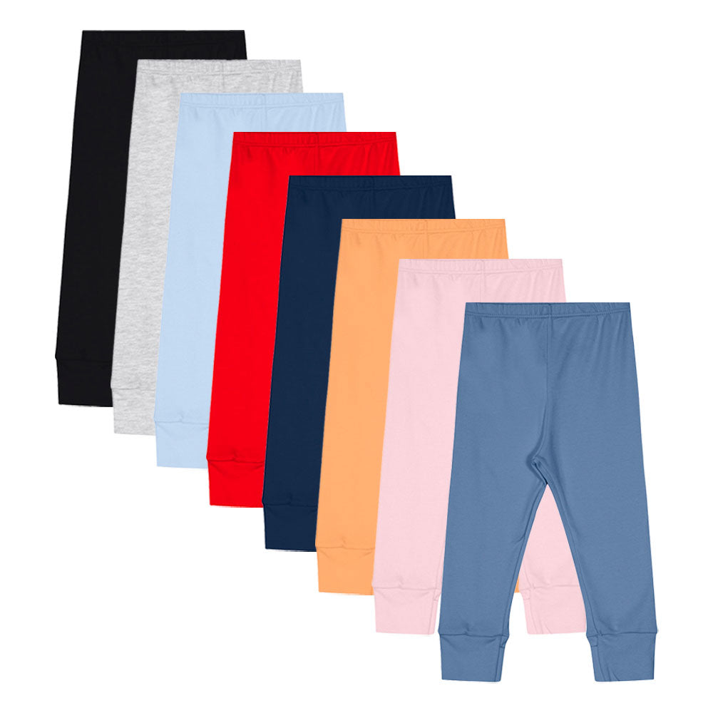 Calça / Mijão Vira Pé Bebê Liso Em Suedine - Kiko Baby