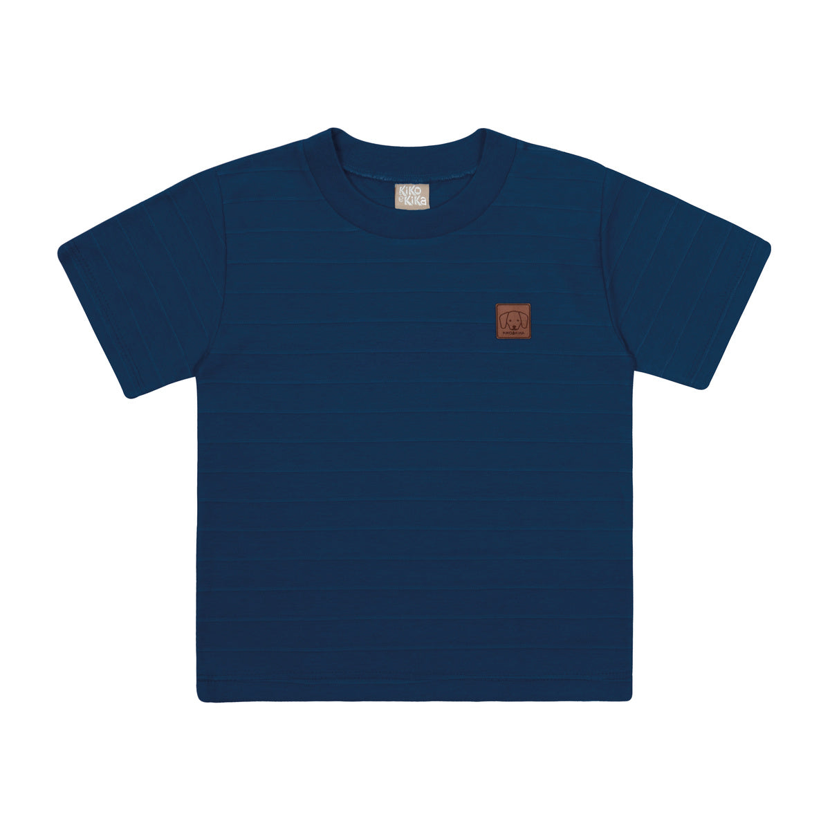 Camiseta Bebê Menino Meia Malha Trabalhada - Kiko e Kika