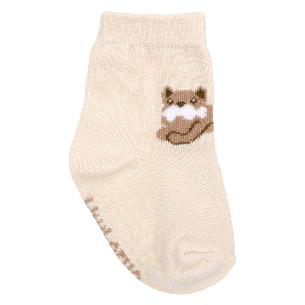 Meia Antiderrapante Bebê Menino 16-20 Cachorro - Pimpolho