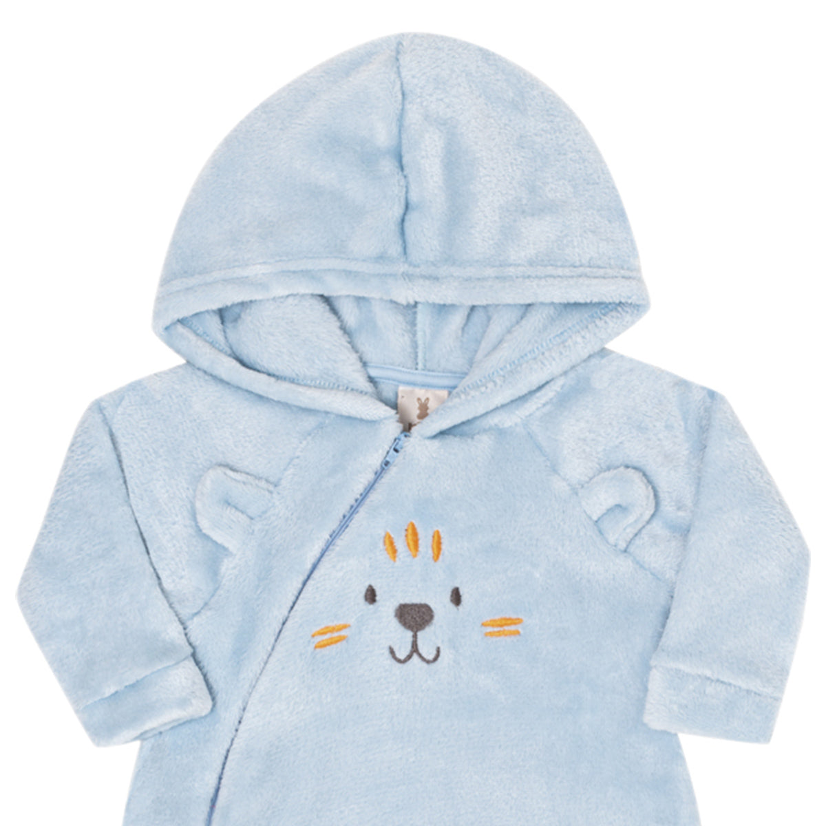 Macacão Bebê Menino em Pelo Fleece Com Capuz - Kiko Baby
