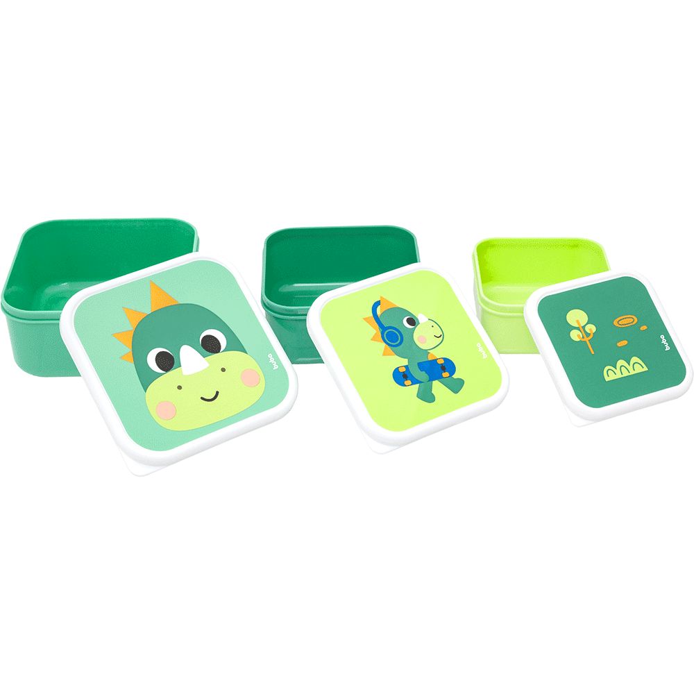 Kit 3 Potinhos Para Bebê Buba Zoo Dino - Buba