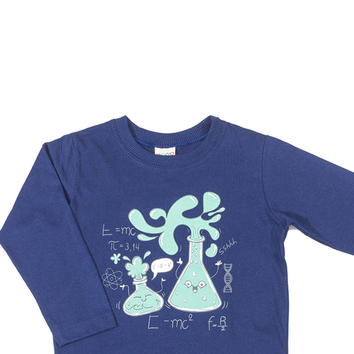Camiseta Manga Longa Infantil Malha Cientista - Have Fun
