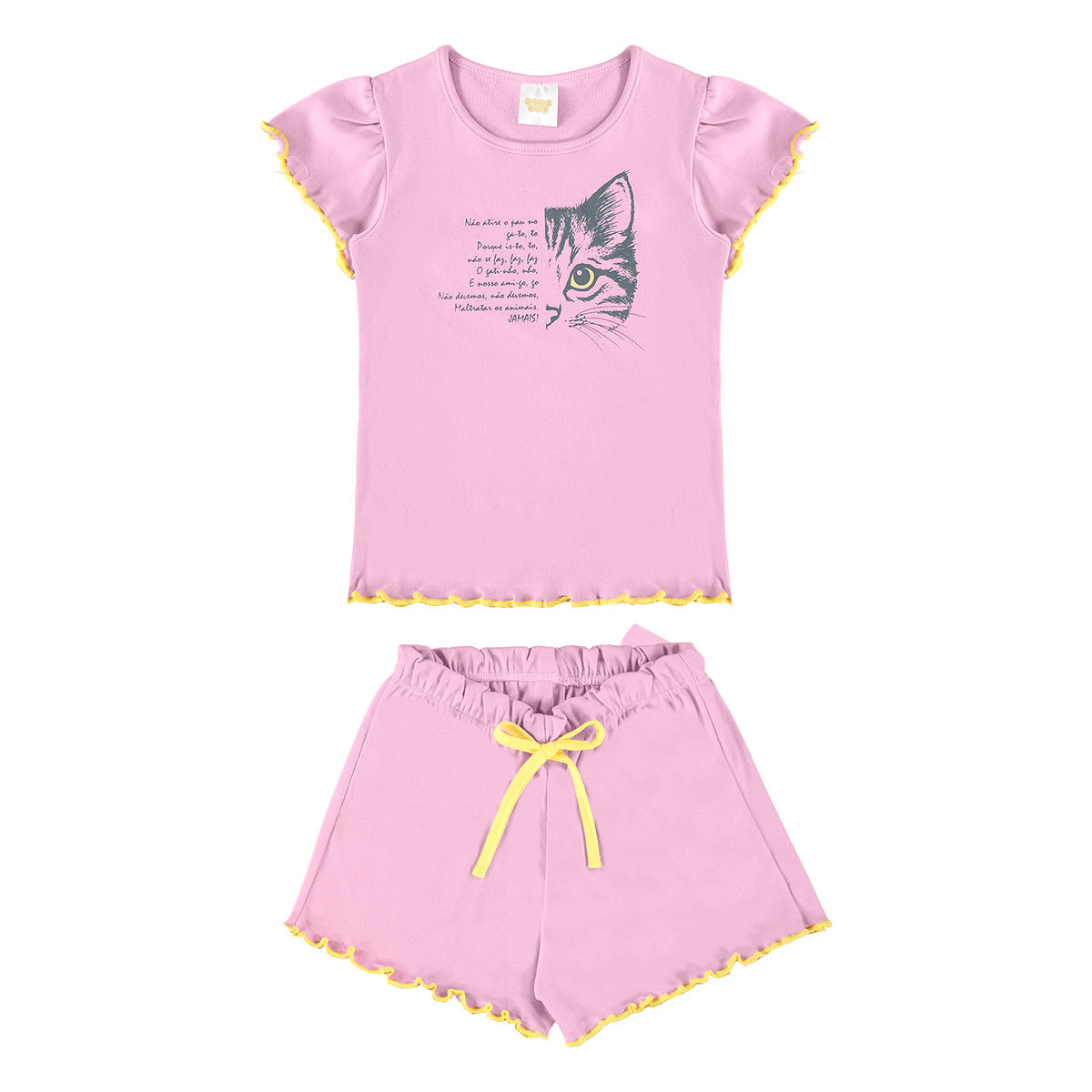 Pijama Ribana Infantil Feminino Cat - Have Fun