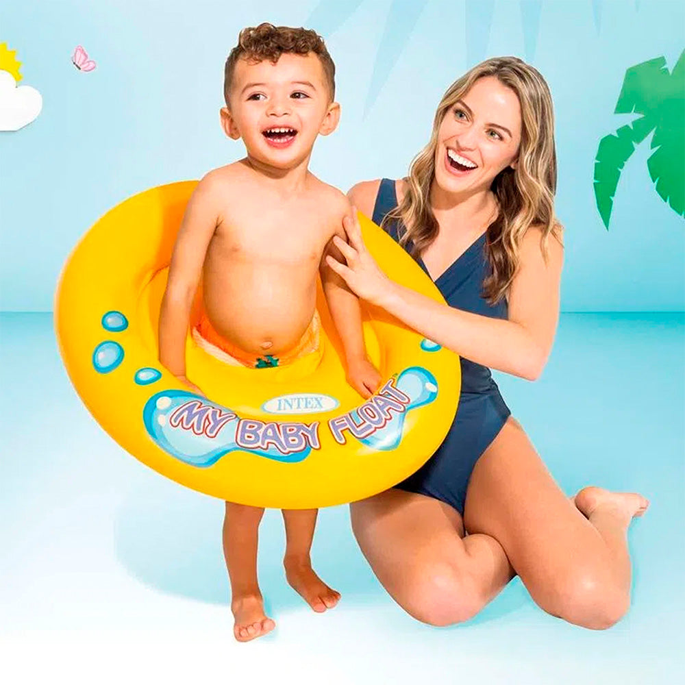 Boia Baby Bote Inflável Amarelo (Assento Fralda) - Intex