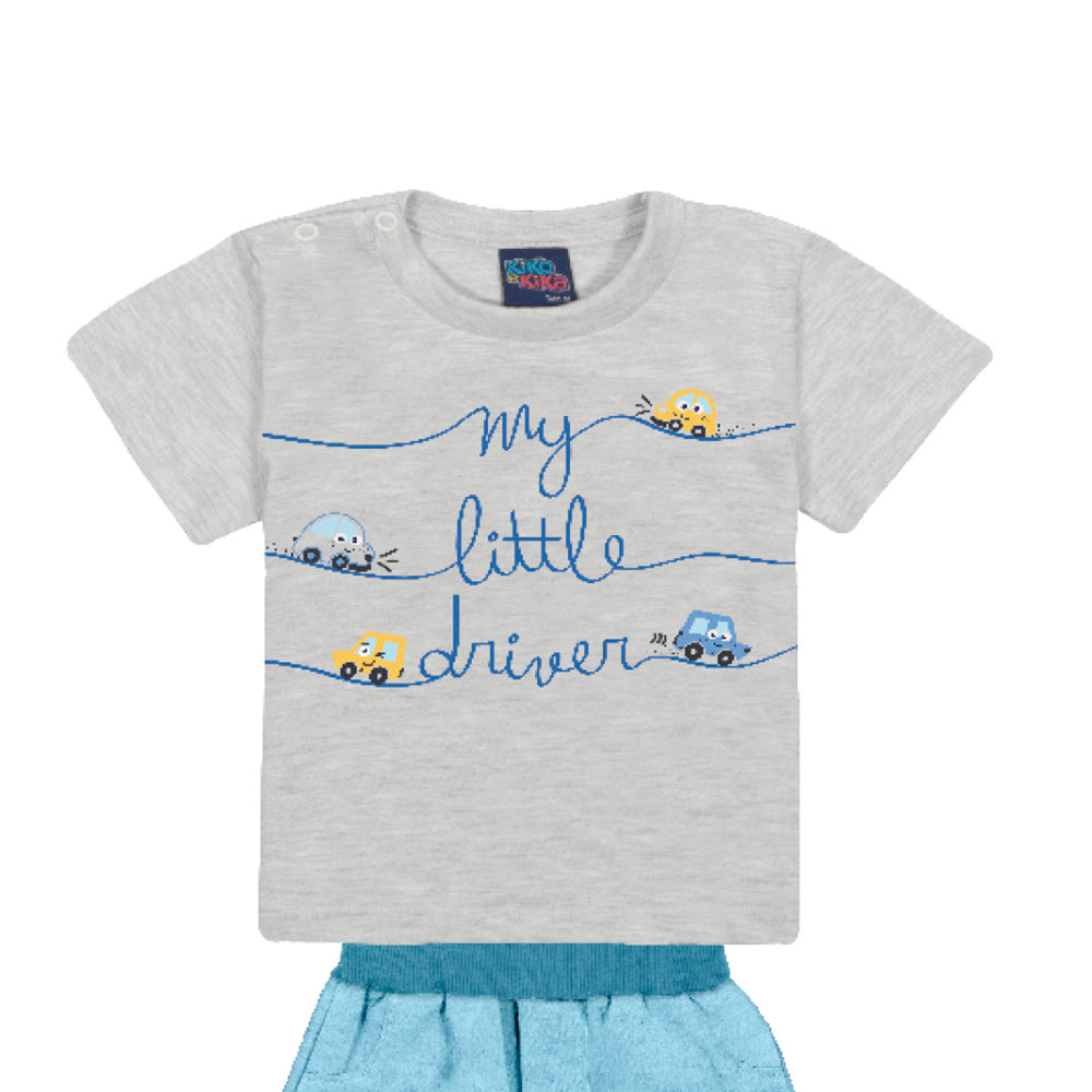 Conjunto Bebê Menino Carrinhos - Kiko e Kika