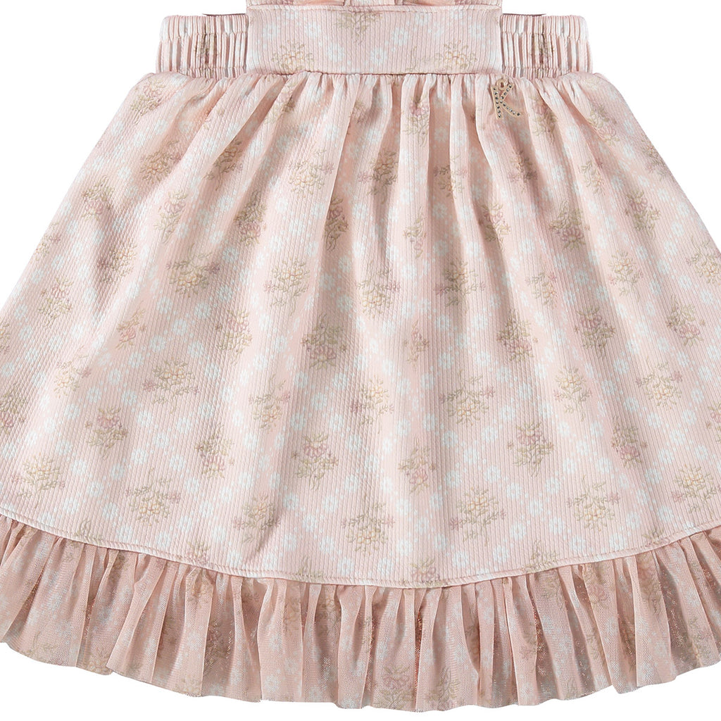 Vestido Infantil em Jacquard Estampado - Kiki Xodó