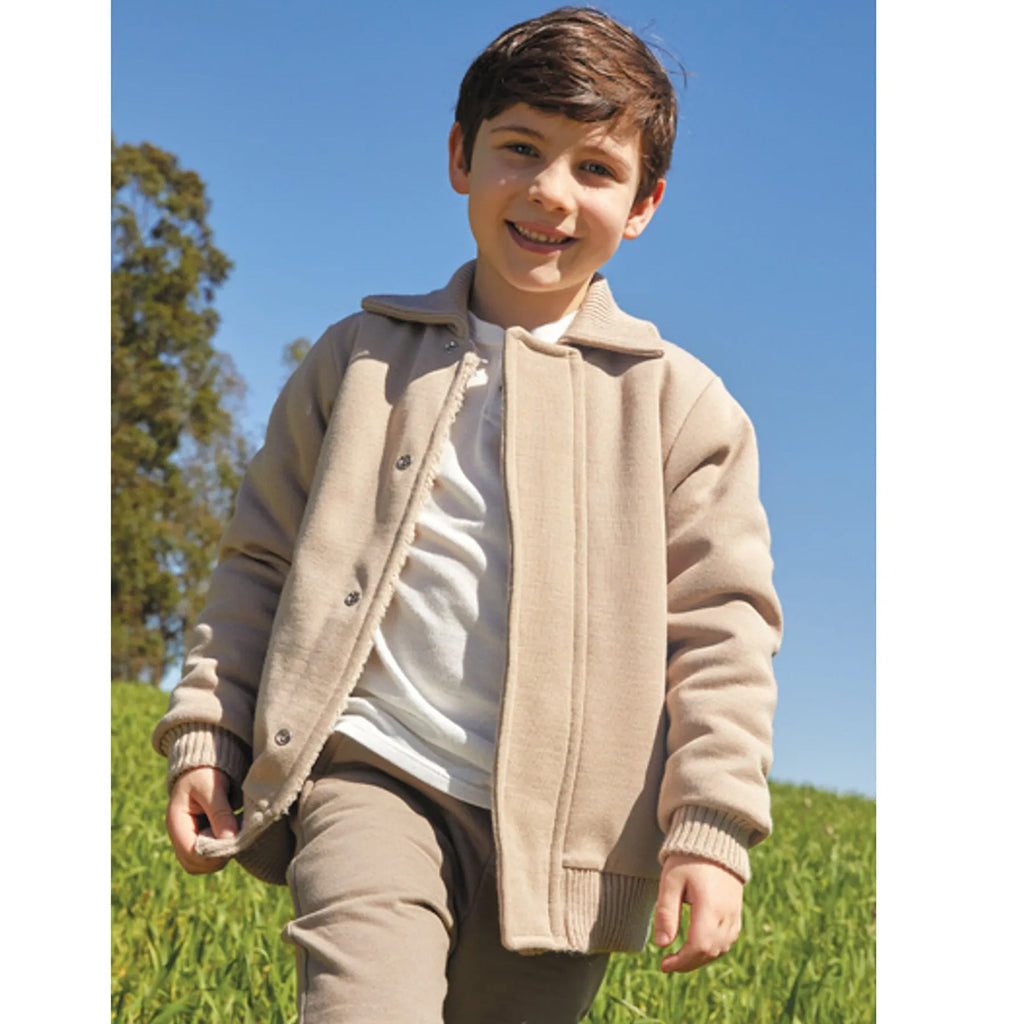 Casaco Infantil Menino Forrado Gola Gaita - Bebelândia